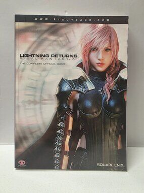 Final Fantasy XIII Lightning Returns Piggyback Official Strategy Guide With Map
